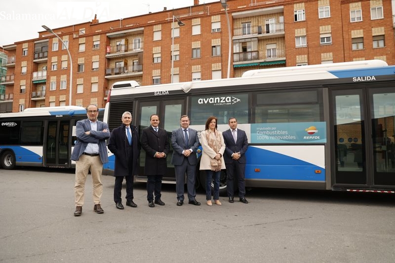 Dos autobuses del metropolitano de Salamanca se suman a un proyecto piloto para moverse con combustibles renovables