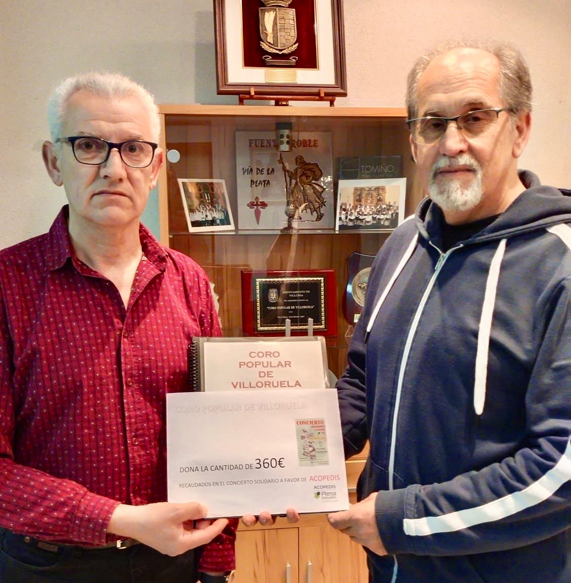 El concierto solidario del Coro Popular de Villoruela consigue recaudar 500 euros en favor de Acopedis