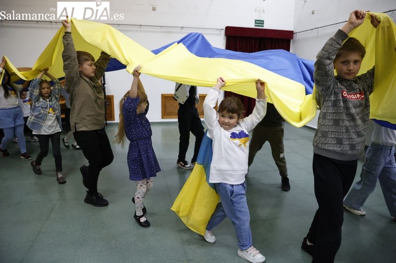 Los ucranianos conmemoran en Salamanca los dos años de la guerra contra Rusia