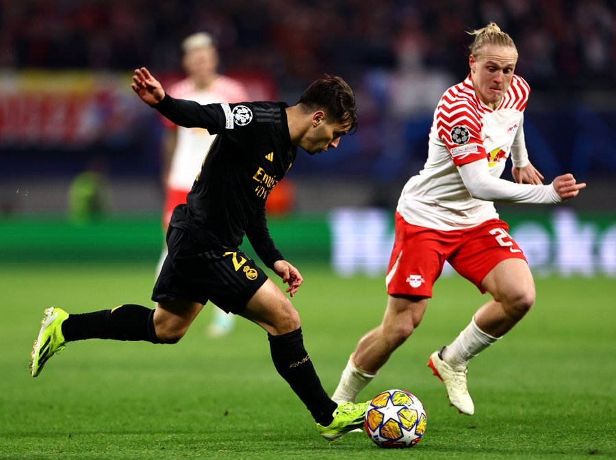 Brahim y Lunin sacan al Real Madrid lleno de vida de Leizpig (0-1)