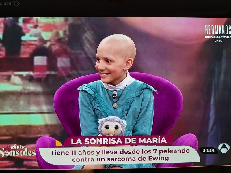 María, la princesa futbolera guerrera, conmueve al plató de Y Ahora Sonsoles