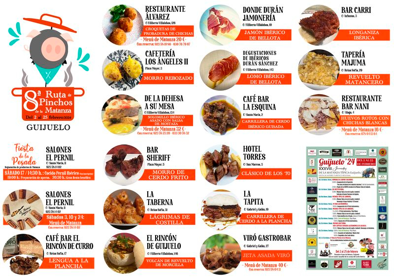 Guijuelo celebrará la 8ª Ruta de Pinchos de la Matanza