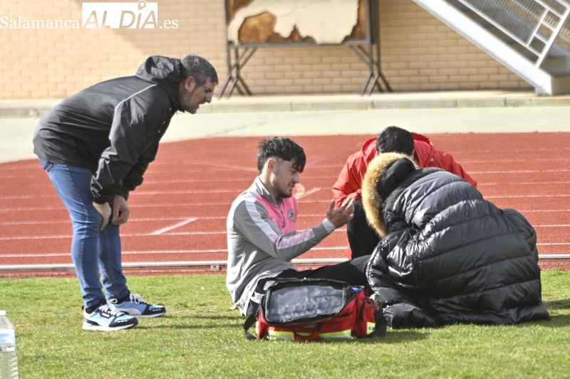Mati se retira del entrenamiento del Salamanca UDS en Las Pistas