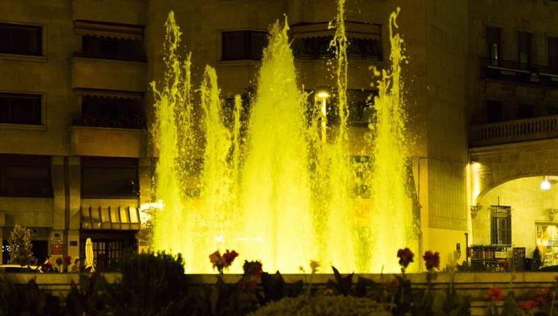 La iluminación de la Puerta Zamora se teñirá de dorado 