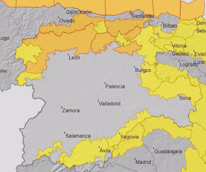 Alerta amarilla por fuertes vientos en la Sierra 
