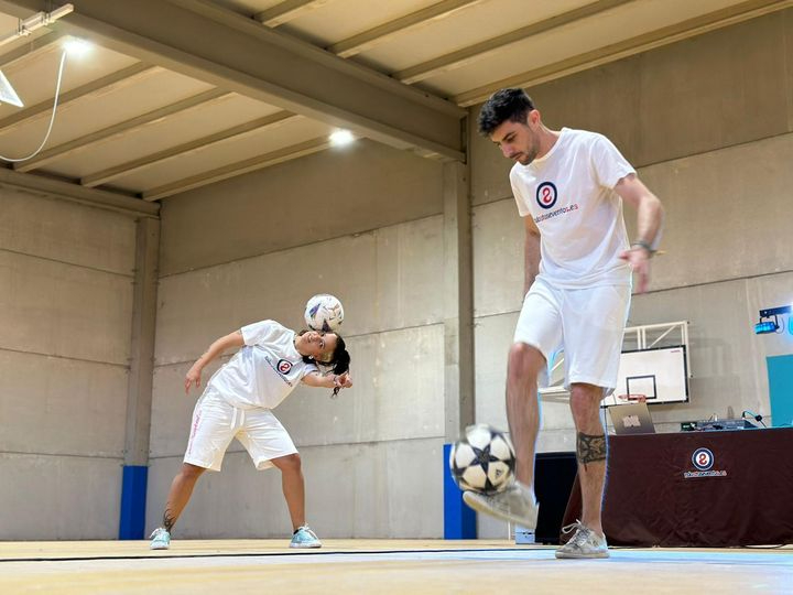 Paloma Freestyle y Jimmy ofrecen brillantes exhibiciones en Castellanos de Moriscos 