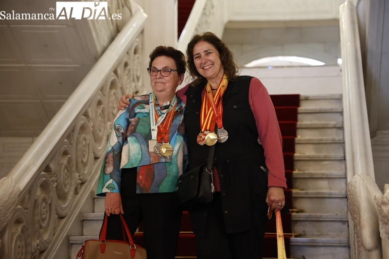 Las arqueras salmantinas campeonas de España, recibidas en el Ayuntamiento