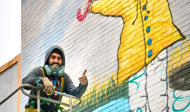 El Bansky de Santa Marta preocupado por el océano 