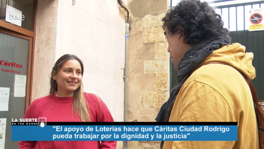 Emitido el reportaje grabado por ‘La suerte en tus manos’ de La 1 en Cáritas Ciudad Rodrigo
