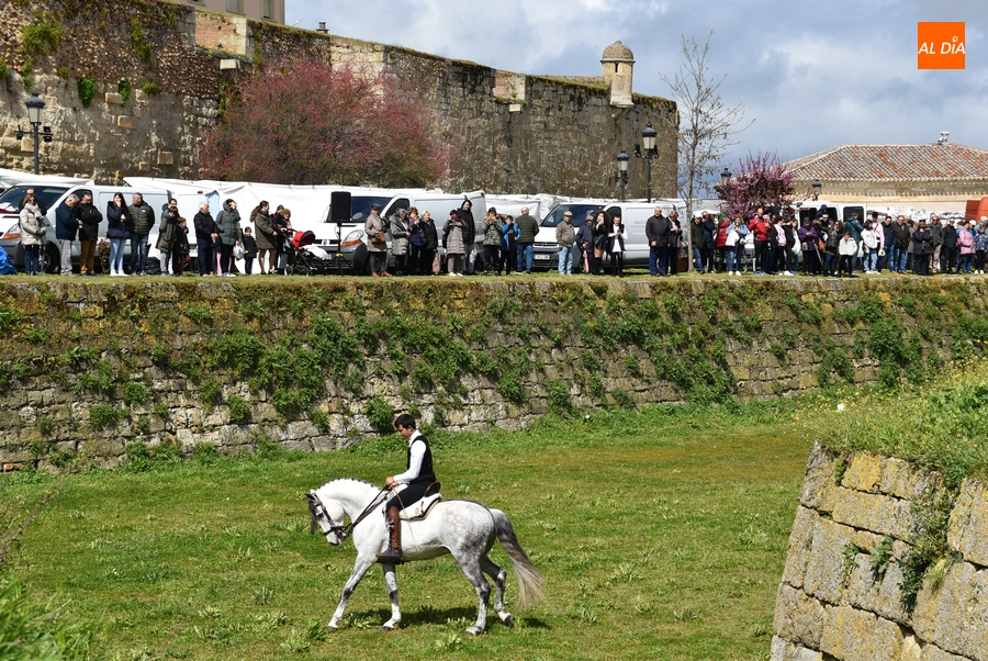 La lluvia respeta la exhibición de doma vaquera salmantina de apertura de La Charrada