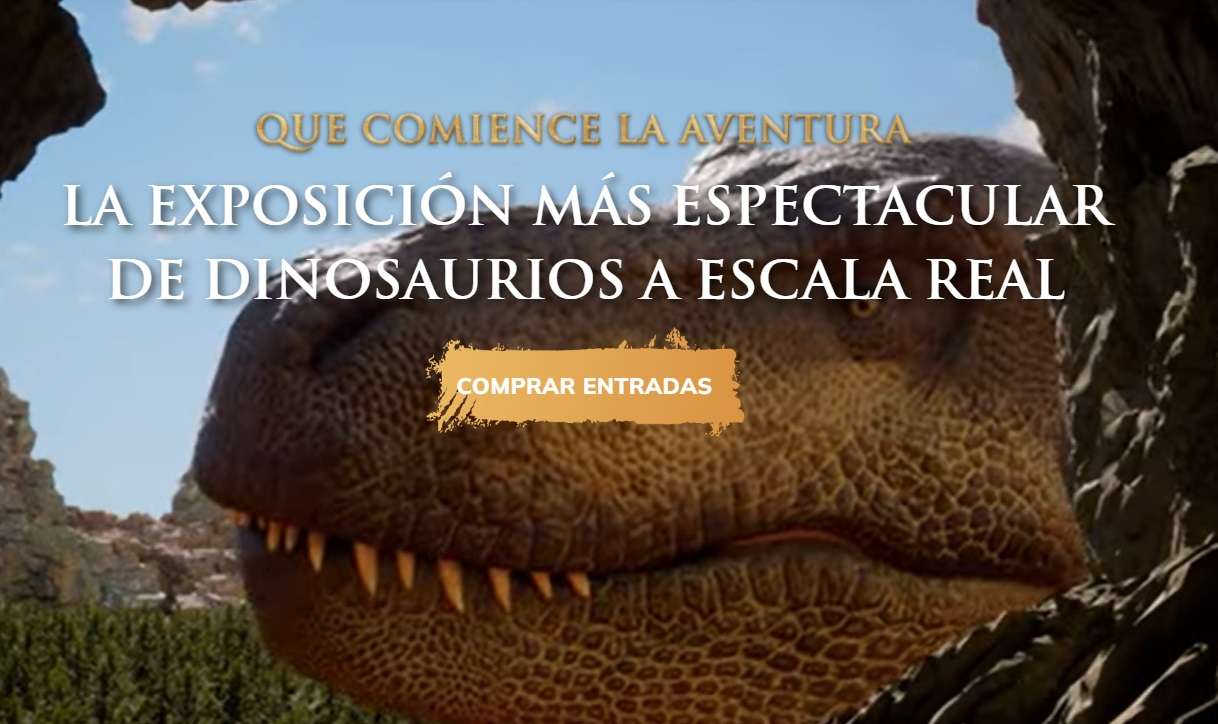 El Pabellón Eladio Jiménez acogerá en abril una exposición de dinosaurios a escala real