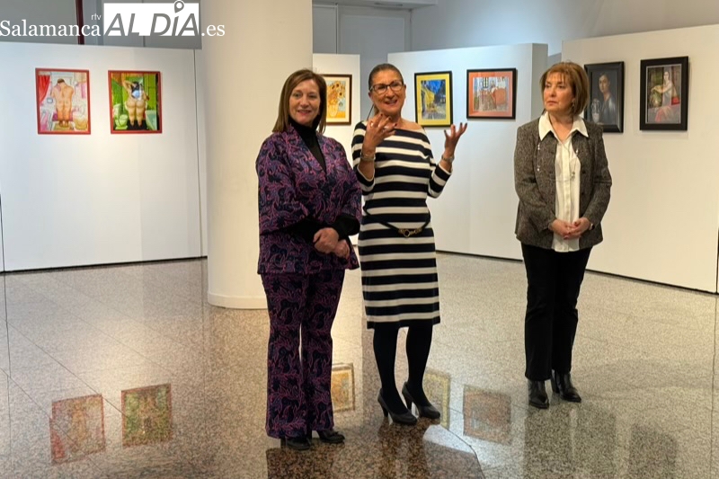 Llega al CDS la colorida exposición ‘Aguja, punto. Punto y cruz’ de la macoterana Petra Madrid Zaballos