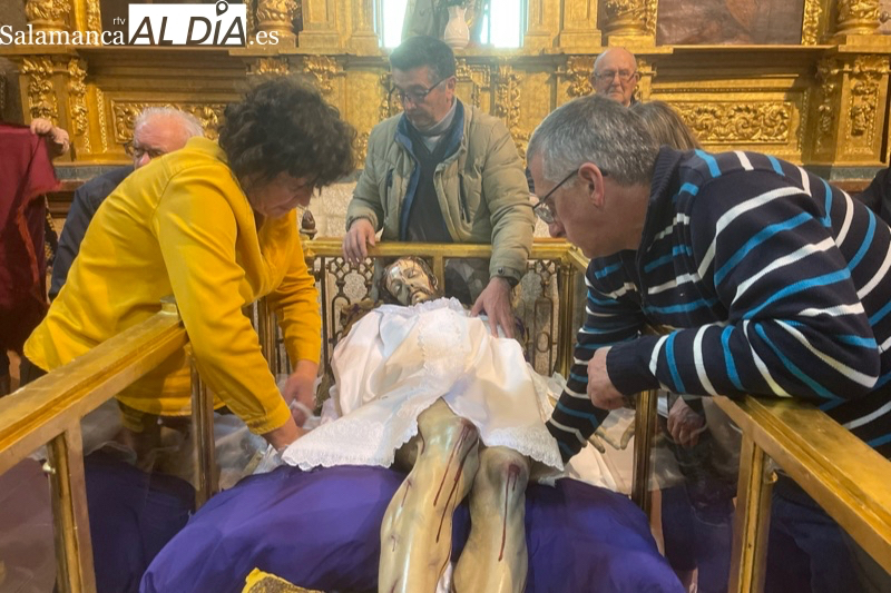 Todo listo para la histórica festividad del Santo Cristo de la Cama