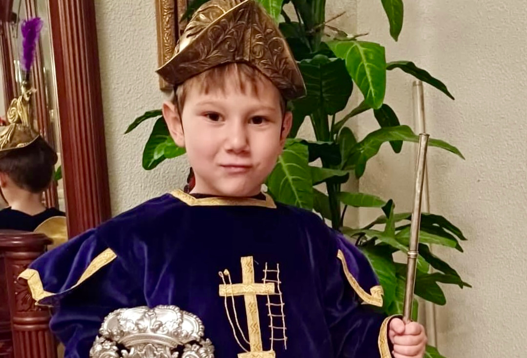 El pequeño Juan Martín Gutiérrez espera ilusionado y con muchas ganas la llegada de su esperado anuncio como San Miguel ante el Resucitado