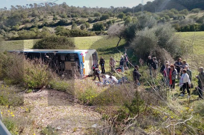 Nueve salmantinos viajaban en el bus del IMSERSO que ha volcado en Mallorca