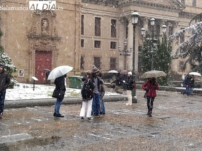 Salamanca, en aviso por nieve este martes 