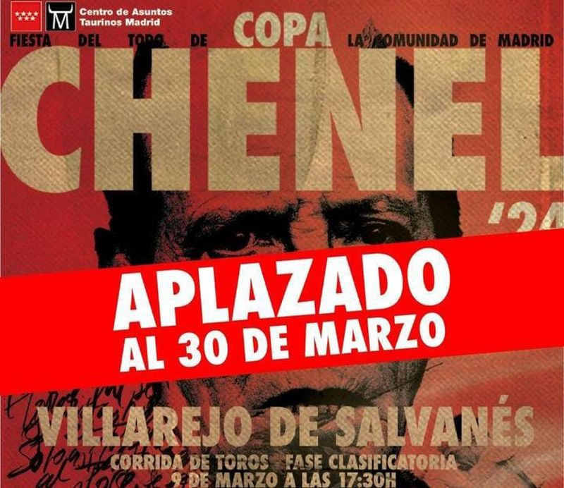 Aplazada la participación de Antonio Grande en la Copa Chenel