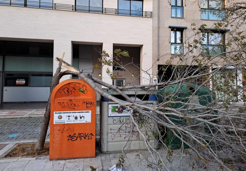 Las fuertes rachas de viento provocan 22 emergencias en Salamanca