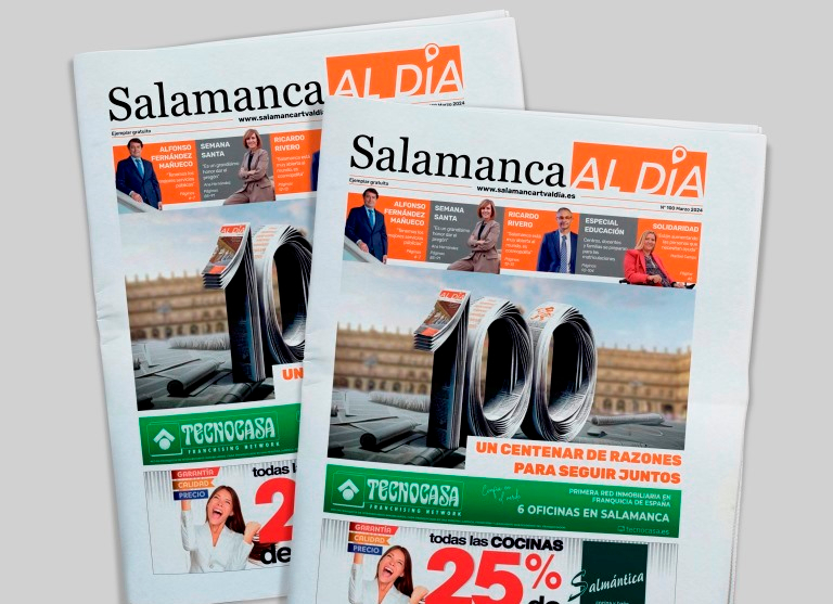 Llega el número 100 del periódico de papel gratuito SALAMANCA AL DÍA