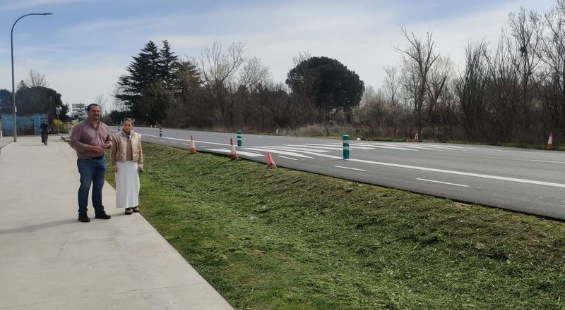 Finaliza la pavimentación de la carretera Madrid en el entorno de Almendares y Los Sauces de Santa Marta