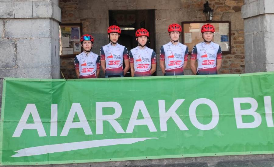 El equipo de Siega Verde sube puestos en la Aiarako Bira de Álava