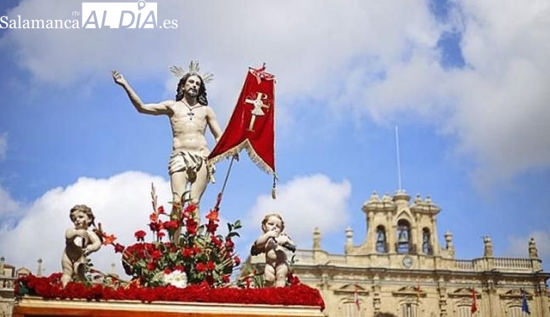 Jesús Resucitado y Nuestra Señora de la Alegría, pendientes del cielo para encontrarse este domingo en la Catedral de Salamanca