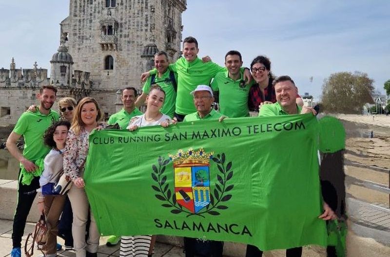 El Club de Running San Máximo Telecom completa con éxito la media maratón de Lisboa representando a Salamanca