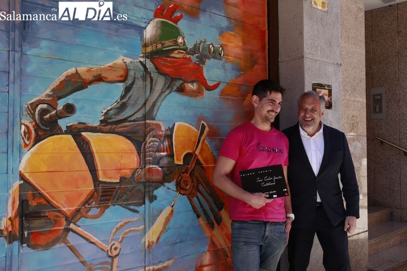 Dónde se ha metido, de José Carlos González, la mejor obra del Concurso Galería Urbana del Barrio del Oeste