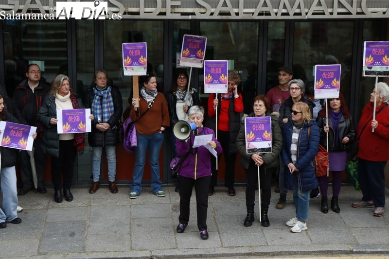 Movimiento Feminista de Salamanca protesta contra la libertad provisional de Dani Alves 