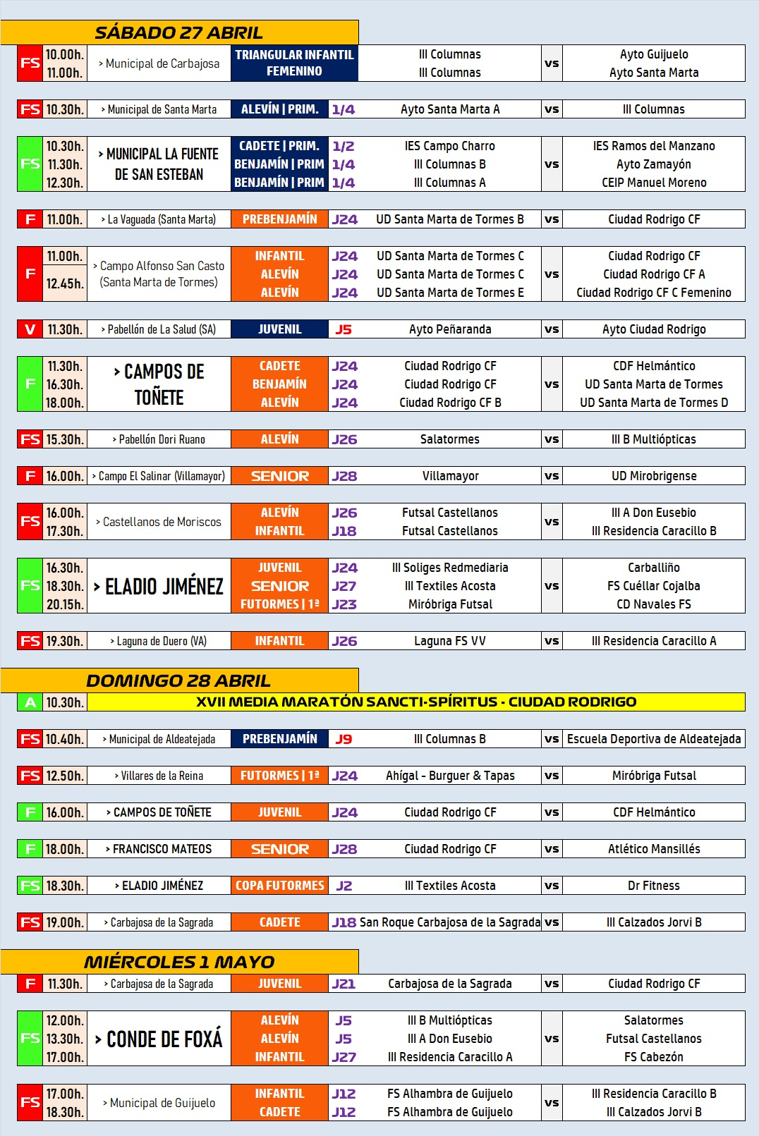 /AD 27ABR-1MAY/ El Senior del Ciudad Rodrigo se juega la Liga en el Francisco Mateos