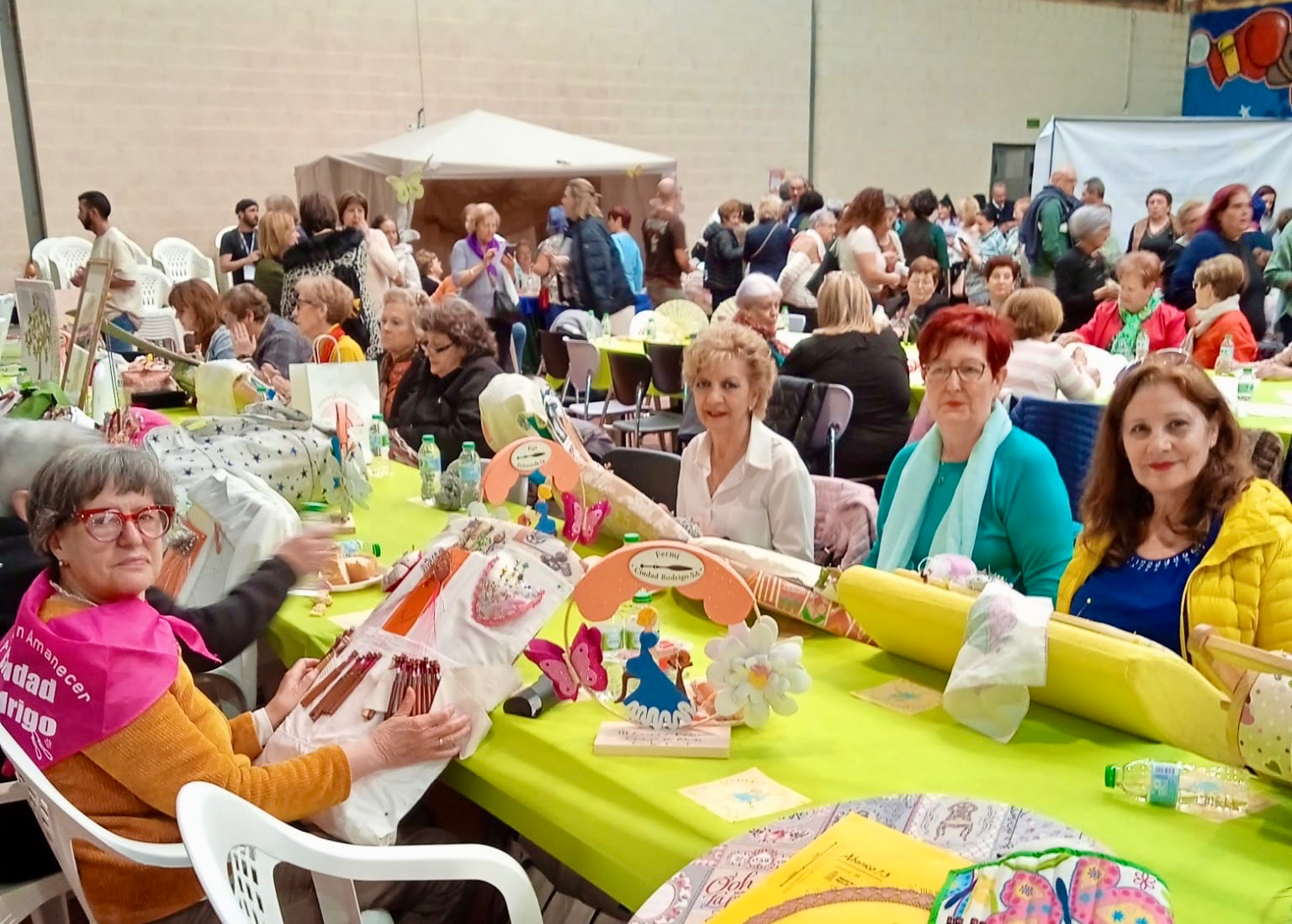 Las encajeras peñarandinas participan en el gran encuentro ‘Virgen de la Armedilla’