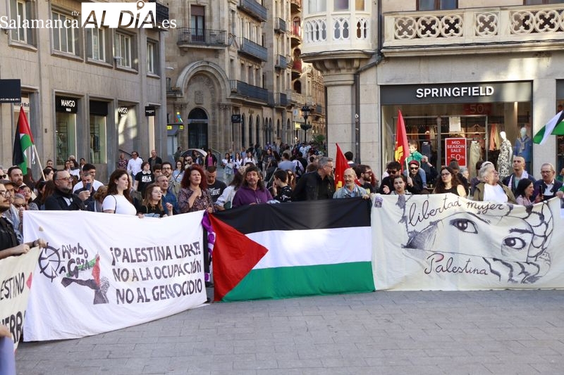 Paremos el genocidio: concentración en Salamanca en apoyo a Palestina