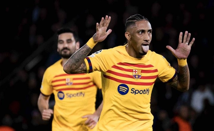 El Barça de Raphinha le da un susto de los gordos al PSG de un desaparecido Mbappé (2-3)