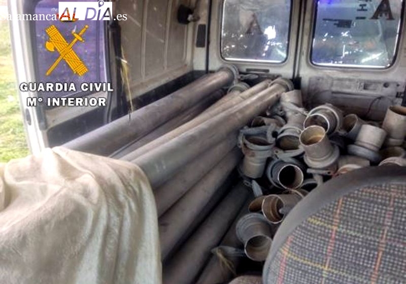 Capturado tras robar más de 400 tubos de riego en pueblos de Valladolid y Salamanca