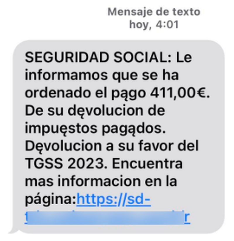Nueva estafa vía SMS sobre la campaña de la renta