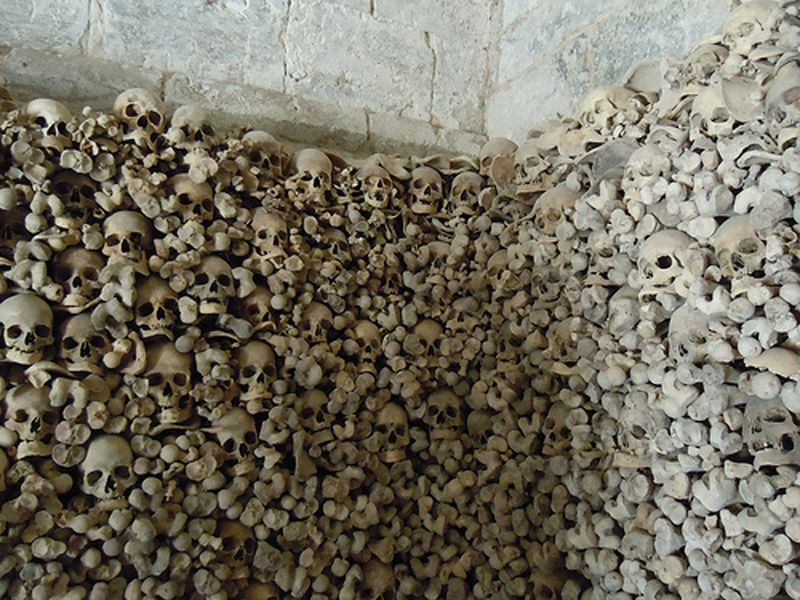 Un osario con más de mil calaveras humanas a una hora y media de Salamanca