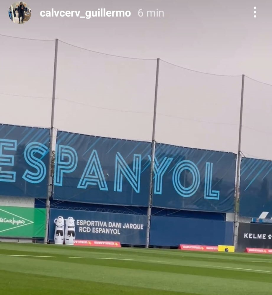 El Memo Calvillo, preparador físico del Salamanca UDS, de visita por el Espanyol