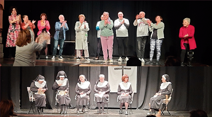 El grupo de teatro Ni el apuntador representará en Villarino la obra Cuadros de amor y humor, al fresco