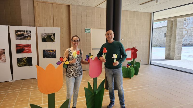 Carbajosa se llena de tulipanes de colores para apoyar y dar visibilidad al Parkinson