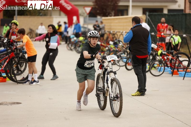 Gran ambiente en el Duatlon celebrado en Castellanos de Moriscos 