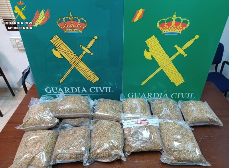 Incautados 110 kilos de picadura de tabaco y un millar de cigarrillos de contrabando en Ávila