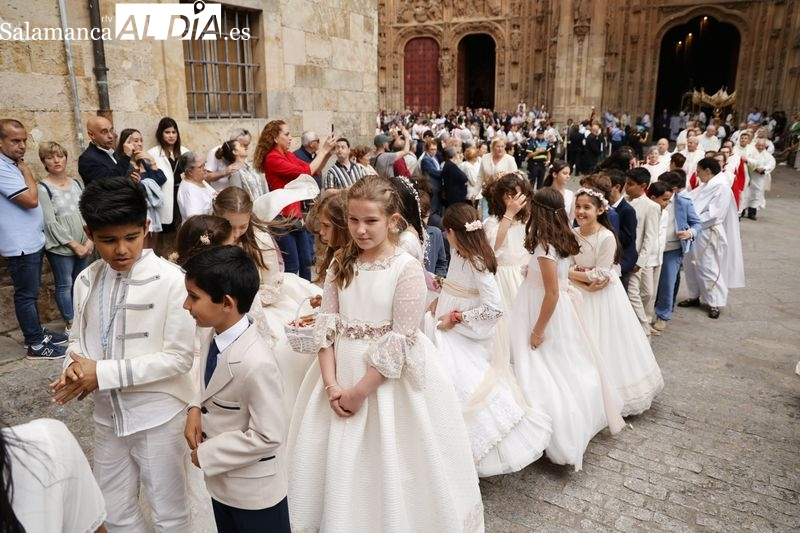 Así será la procesión del Corpus con niños y niñas de Primera Comunión en Salamanca