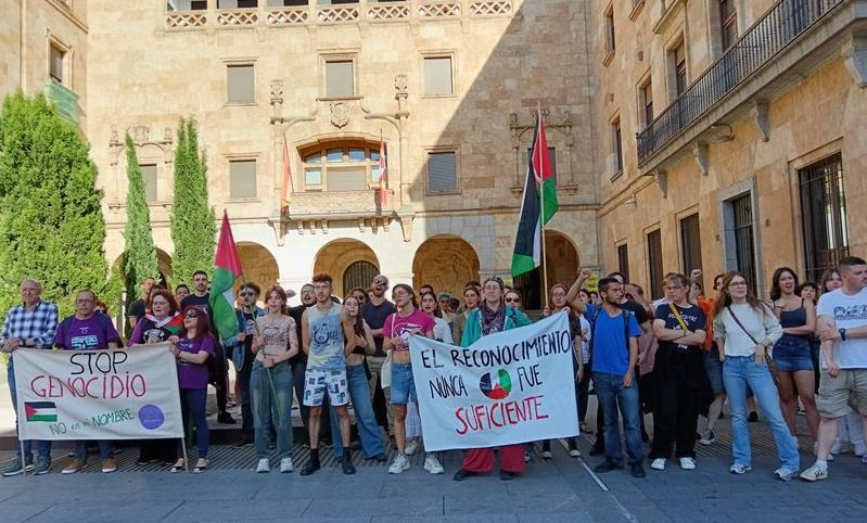 El reconocimiento nunca fue suficiente: nueva concentración en Salamanca en apoyo a Palestina