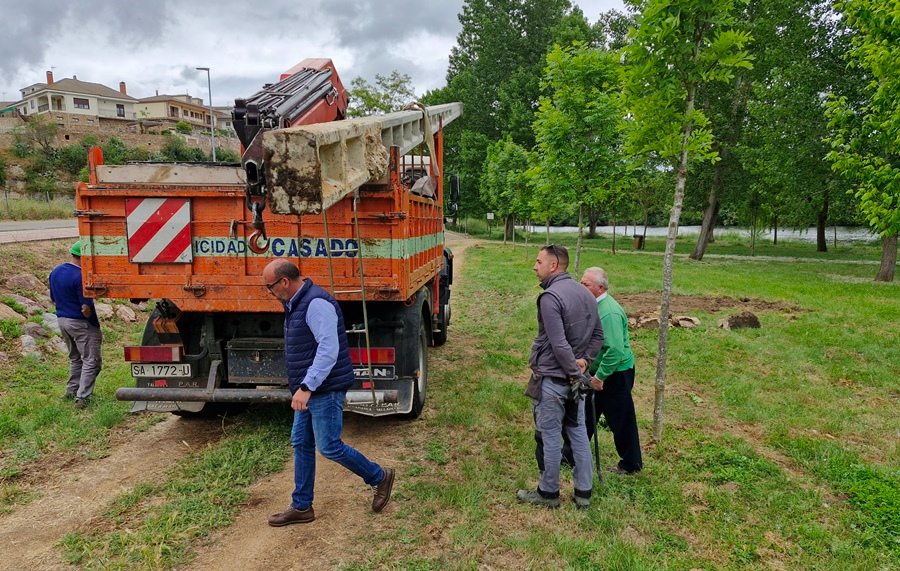 Soterrada la línea eléctrica que sobrevolaba la Alameda Vieja