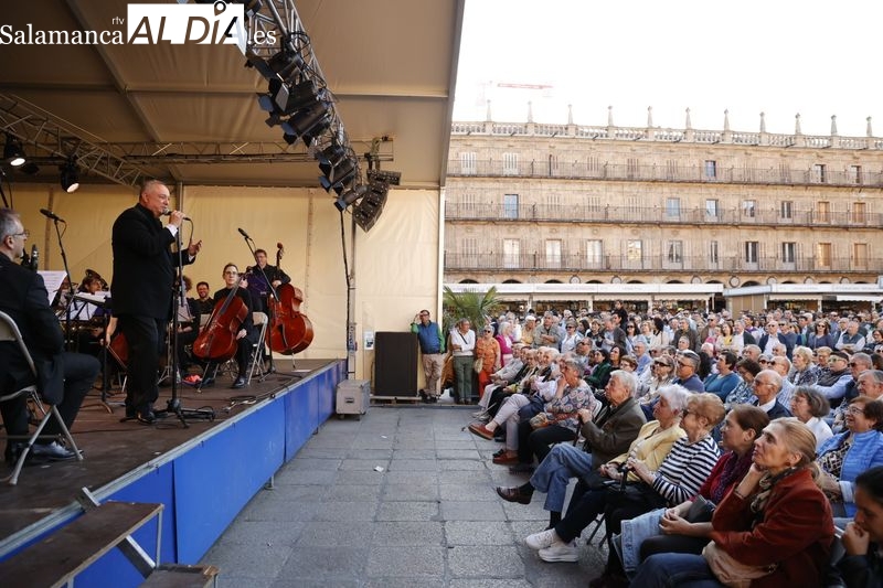 Música de cine en la Plaza Mayor de Salamanca