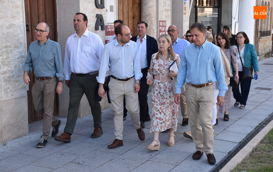 La exministra Ana Pastor visita Ciudad Rodrigo con motivo de las Elecciones Europeas