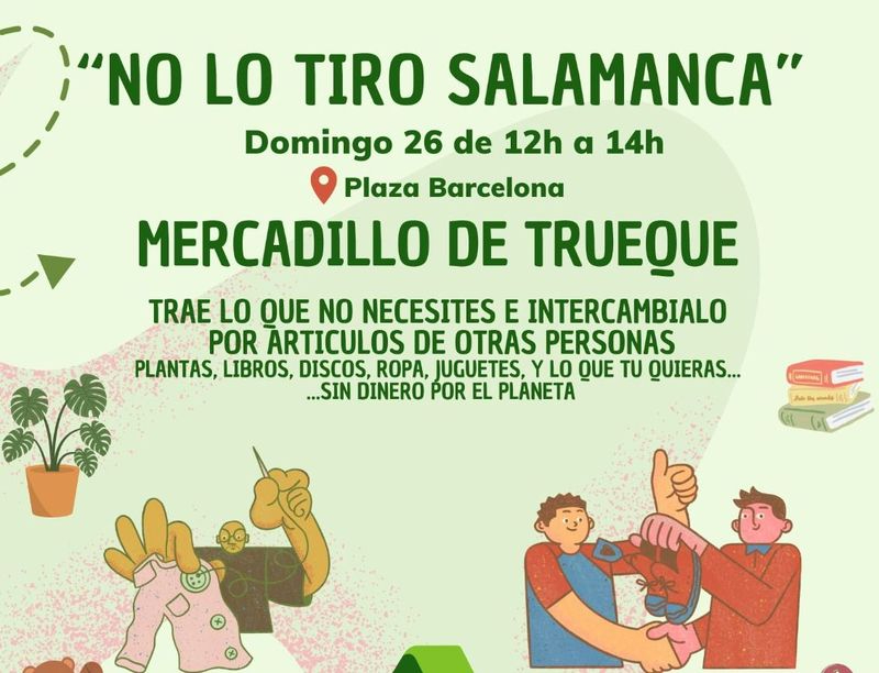 Un mercadillo de trueque en el que intercambiar desde plantas a ropa