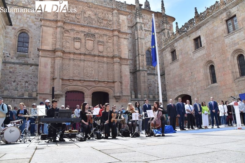 Salamanca se une al Día de Europa con un acto en el Patio de Escuelas Mayores