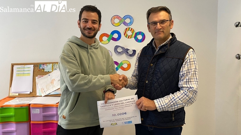 La Asociación del Caballo de Bañobárez entrega 10.000 euros a la Asociación Asperger de Salamanca 