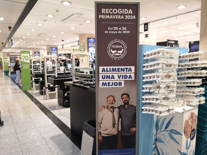 El Corte Inglés participa en la Campaña Recogida Primavera del Banco de Alimentos 